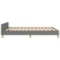 vidaXL Estructura de cama con cabecero de tela gris oscuro 140x200 cm vidaXL Estructura de cama con cabecero de tela gris oscuro 140x200 cm