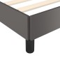 vidaXL Estructura de cama con cabecero cuero sintético gris 200x200 cm vidaXL Estructura de cama con cabecero cuero sintético gris 200x200 cm