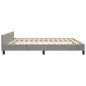 vidaXL Estructura de cama con cabecero terciopelo gris claro 180x200cm vidaXL Estructura de cama con cabecero terciopelo gris claro 180x200cm