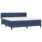 vidaXL Cama box spring con colchón tela azul 180x200 cm vidaXL Cama box spring con colchón tela azul 180x200 cm