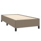 vidaXL Cama box spring con colchón tela gris taupe 100x200 cm vidaXL Cama box spring con colchón tela gris taupe 100x200 cm