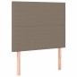 vidaXL Cama box spring con colchón tela gris taupe 100x200 cm vidaXL Cama box spring con colchón tela gris taupe 100x200 cm