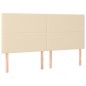 vidaXL Cama box spring con colchón tela color crema 180x200 cm vidaXL Cama box spring con colchón tela color crema 180x200 cm