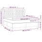 vidaXL Cama box spring con colchón tela color crema 180x200 cm vidaXL Cama box spring con colchón tela color crema 180x200 cm