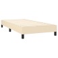 vidaXL Cama box spring con colchón tela color crema 90x200 cm vidaXL Cama box spring con colchón tela color crema 90x200 cm