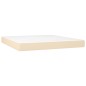 vidaXL Cama box spring con colchón tela color crema 180x200 cm vidaXL Cama box spring con colchón tela color crema 180x200 cm