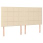 vidaXL Cama box spring con colchón tela color crema 180x200 cm vidaXL Cama box spring con colchón tela color crema 180x200 cm