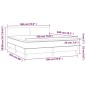 vidaXL Cama box spring con colchón y LED tela azul 180x200 cm vidaXL Cama box spring con colchón y LED tela azul 180x200 cm