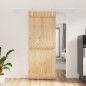 vidaXL Puerta corredera con herrajes madera maciza de pino 85x210 cm vidaXL Puerta corredera con herrajes madera maciza de pino 85x210 cm