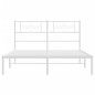 vidaXL Estructura de cama con cabecero metal blanca 140x200 cm vidaXL Estructura de cama con cabecero metal blanca 140x200 cm