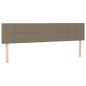 vidaXL Cama box spring con colchón LED tela gris taupe 180x200 cm vidaXL Cama box spring con colchón LED tela gris taupe 180x200 cm