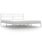vidaXL Estructura de cama de metal con cabecero blanco 193x203 cm vidaXL Estructura de cama de metal con cabecero blanco 193x203 cm