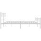 vidaXL Estructura cama metal con cabecero y pie cama blanco 183x213 cm vidaXL Estructura cama metal con cabecero y pie cama blanco 183x213 cm