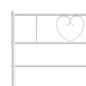 vidaXL Estructura cama metal con cabecero y pie cama blanco 183x213 cm vidaXL Estructura cama metal con cabecero y pie cama blanco 183x213 cm