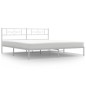 vidaXL Estructura de cama de metal con cabecero blanco 180x200 cm vidaXL Estructura de cama de metal con cabecero blanco 180x200 cm