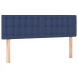 vidaXL Cama box spring con colchón tela azul 140x190 cm vidaXL Cama box spring con colchón tela azul 140x190 cm