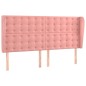 vidaXL Cama box spring colchón y LED terciopelo rosa 200x200 cm vidaXL Cama box spring colchón y LED terciopelo rosa 200x200 cm