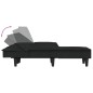 vidaXL Sofá cama en forma de L terciopelo negro 255x140x70 cm vidaXL Sofá cama en forma de L terciopelo negro 255x140x70 cm