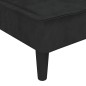 vidaXL Sofá cama en forma de L terciopelo negro 255x140x70 cm vidaXL Sofá cama en forma de L terciopelo negro 255x140x70 cm