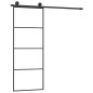 vidaXL Puerta corredera con set herrajes vidrio ESG aluminio 76x205 cm vidaXL Puerta corredera con set herrajes vidrio ESG aluminio 76x205 cm