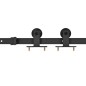 vidaXL Puerta corredera con set herrajes vidrio ESG aluminio 76x205 cm vidaXL Puerta corredera con set herrajes vidrio ESG aluminio 76x205 cm