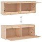vidaXL Muebles para TV 2 piezas madera maciza de pino