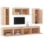 vidaXL Muebles para TV 5 piezas madera maciza de pino vidaXL Muebles para TV 5 piezas madera maciza de pino