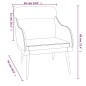 vidaXL Sillón de terciopelo rosa 63x76x80 cm vidaXL Sillón de terciopelo rosa 63x76x80 cm