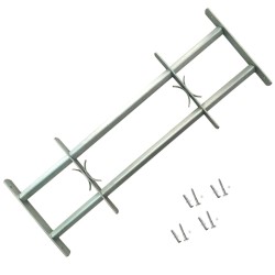 vidaXL Rejas de seguridad de ventana ajustables 2 uds 1000-1500 mm