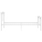 vidaXL Estructura de cama con diseño de fútbol metal blanco 90x200 cm vidaXL Estructura de cama con diseño de fútbol metal blanco 90x200 cm