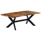 vidaXL Mesa de comedor madera maciza reciclada 200x100x75 cm 
