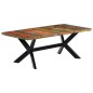 vidaXL Mesa de comedor madera maciza reciclada 200x100x75 cm 