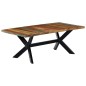 vidaXL Mesa de comedor madera maciza reciclada 200x100x75 cm 