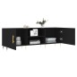 vidaXL Mueble para TV madera de ingeniería negro 150x30x50 cm vidaXL Mueble para TV madera de ingeniería negro 150x30x50 cm