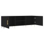 vidaXL Mueble para TV madera de ingeniería negro 150x30x50 cm vidaXL Mueble para TV madera de ingeniería negro 150x30x50 cm