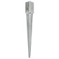 vidaXL Picas de tierra 2 uds acero galvanizado plateado 8x8x76 cm vidaXL Picas de tierra 2 uds acero galvanizado plateado 8x8x76 cm