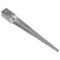 vidaXL Picas de tierra 2 uds acero galvanizado plateado 8x8x76 cm vidaXL Picas de tierra 2 uds acero galvanizado plateado 8x8x76 cm