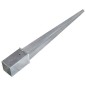 vidaXL Picas de tierra 2 uds acero galvanizado plateado 8x8x76 cm vidaXL Picas de tierra 2 uds acero galvanizado plateado 8x8x76 cm