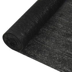 vidaXL Red de privacidad HDPE negro 1,5x10 m 150 g/m² 