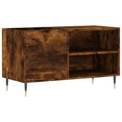 vidaXL Mueble de discos madera de ingeniería roble ahumado 85x38x48 cm