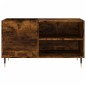 vidaXL Mueble de discos madera de ingeniería roble ahumado 85x38x48 cm vidaXL Mueble de discos madera de ingeniería roble ahumado 85x38x48 cm