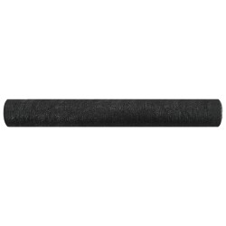 vidaXL Red de privacidad HDPE negro 2x10 m 75 g/m² 