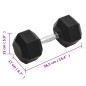 vidaXL Mancuerna hierro fundido 20 kg vidaXL Mancuerna hierro fundido 20 kg