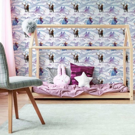 Noordwand Papel de pared Kids @ Home Frozen Scene morado