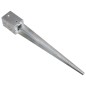 vidaXL Picas de tierra 2 unidades acero galvanizado plateado 9x9x75 cm vidaXL Picas de tierra 2 unidades acero galvanizado plateado 9x9x75 cm
