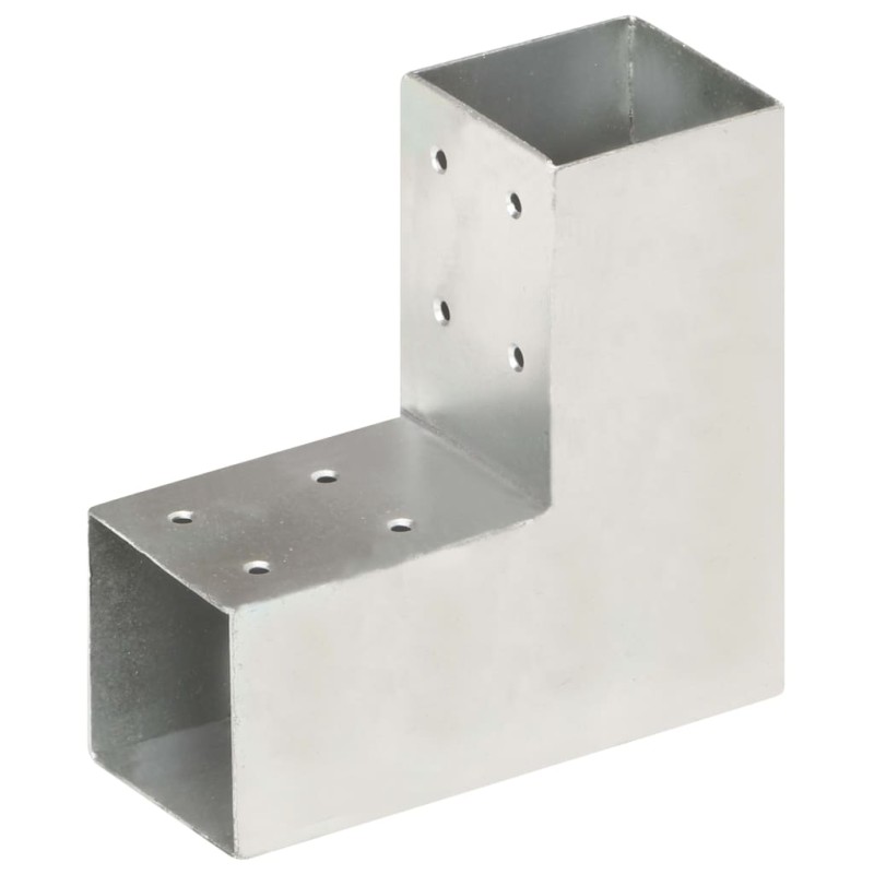 vidaXL Conector de postes en forma de L metal galvanizado 71x71 mm vidaXL Conector de postes en forma de L metal galvanizado 71x71 mm