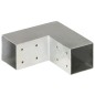 vidaXL Conector de postes en forma de L metal galvanizado 71x71 mm vidaXL Conector de postes en forma de L metal galvanizado 71x71 mm