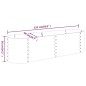 vidaXL Jardinera arriate acero recubierto polvo antracita 152x40x36 cm vidaXL Jardinera arriate acero recubierto polvo antracita 152x40x36 cm