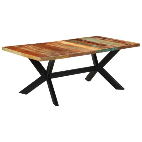 vidaXL Mesa de comedor madera maciza reciclada 200x100x74 cm