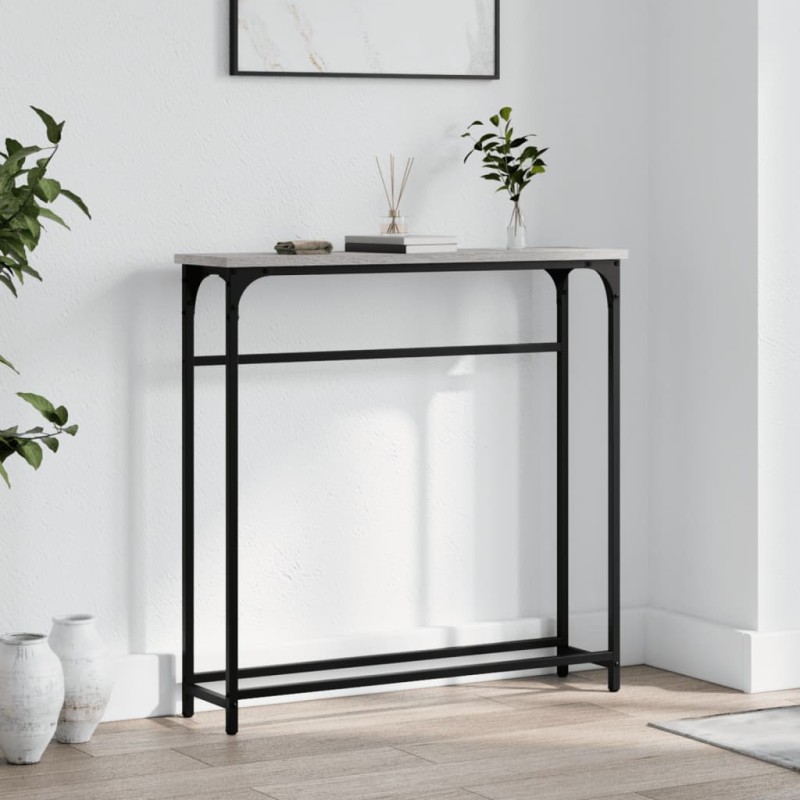 vidaXL Mesa consola madera de ingeniería gris Sonoma 75x19,5x75 cm vidaXL Mesa consola madera de ingeniería gris Sonoma 75x19,5x75 cm